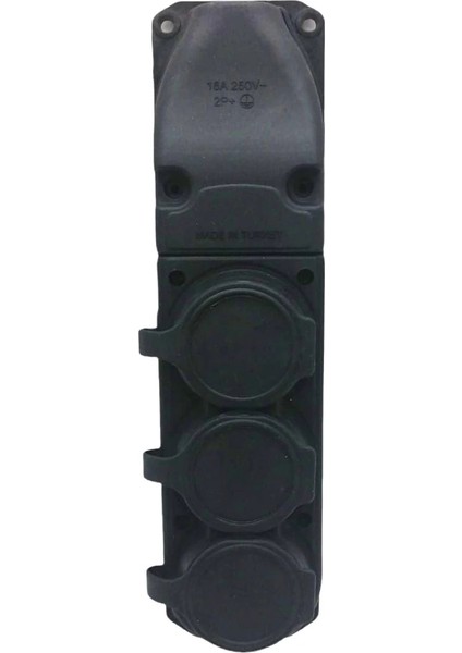 3lü Kaucuk Topraklı Klemens Kapaklı (4887)