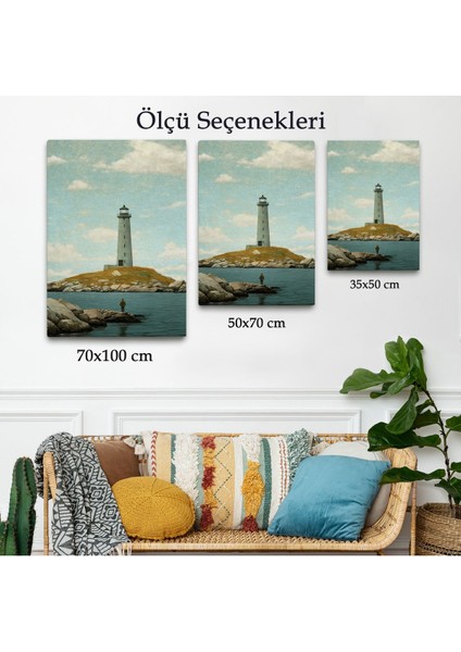 Deniz Fenerini Izleyen Yalnız Adam TABLO-7521