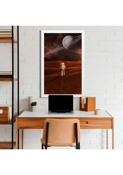 Space, Uzay, Yapay Zeka Mdf Plastik Çerçeveli Dekoratif Tablo 21