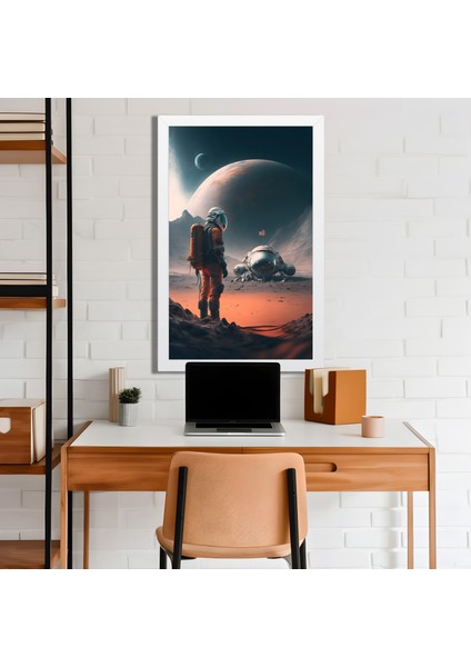 Space, Uzay, Yapay Zeka Mdf Plastik Çerçeveli Dekoratif Tablo 128