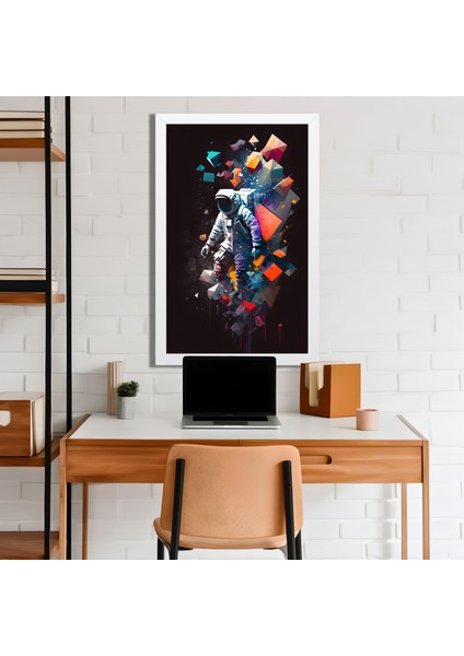 Space, Uzay, Yapay Zeka Mdf Plastik Çerçeveli Dekoratif Tablo 37