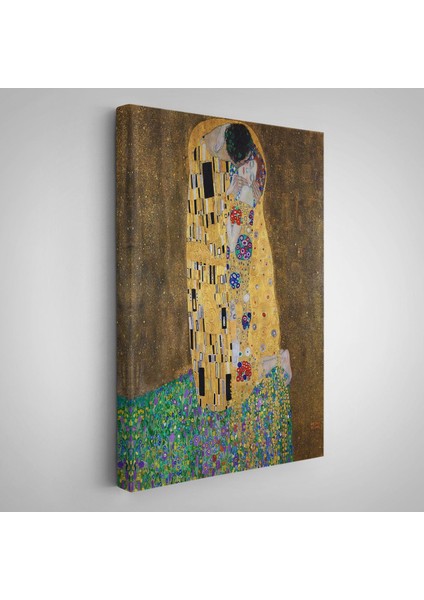 Çerçeveli Gustav Klimt'in Öpücüğü Tablo - The Kiss By Gustav KLIMT-7432