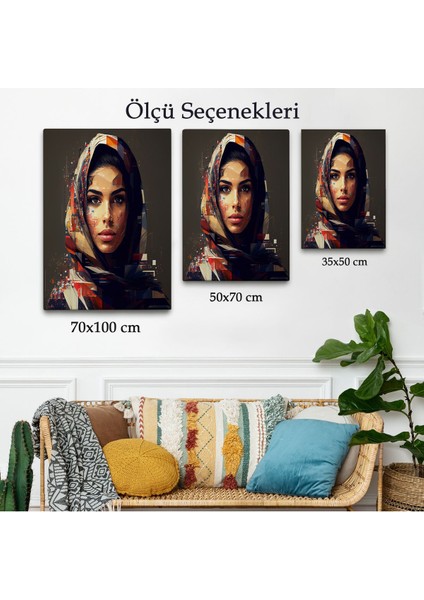 Efektli Arap Kadın Portresi TABLO-7837 modelleri
