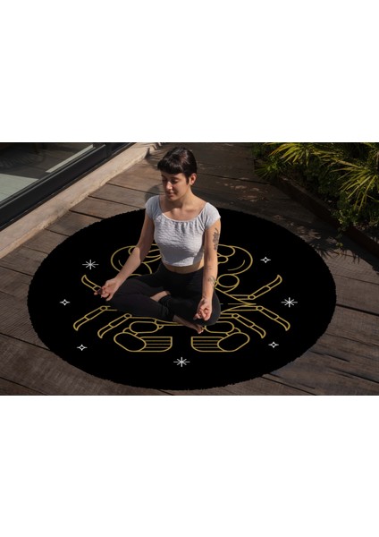 Yoga, Meditasyon,burçlar ve Mandala Temalı, Meditasyon Halısı 35