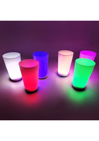Glow Partisi Bardakları 6 Renk 6 Adet 1.5 Oz 4.5 x 6.5 cm (4887)