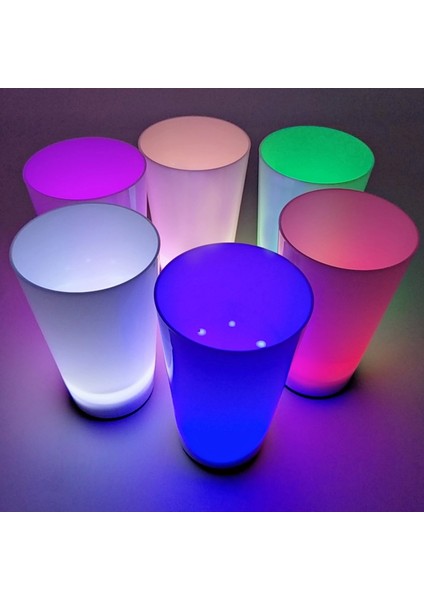 Glow Partisi Bardakları 6 Renk 6 Adet 1.5 Oz 4.5 x 6.5 cm (4887)