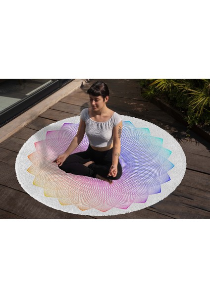 Yoga, Meditasyon,burçlar ve Mandala Temalı, Meditasyon Halısı 49