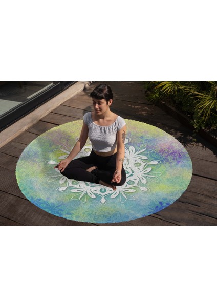 Yoga, Meditasyon,burçlar ve Mandala Temalı, Meditasyon Halısı 64