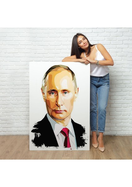 Çerçeveli Vladimir Putin - Rusya Devlet Başkanı TABLOSU-7958