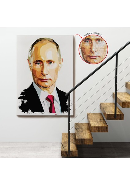 Çerçeveli Vladimir Putin - Rusya Devlet Başkanı TABLOSU-7958