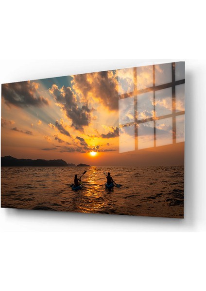 Doğa, Manzara 3D Dekoratif Baskı Yatay Cam Tablo 01