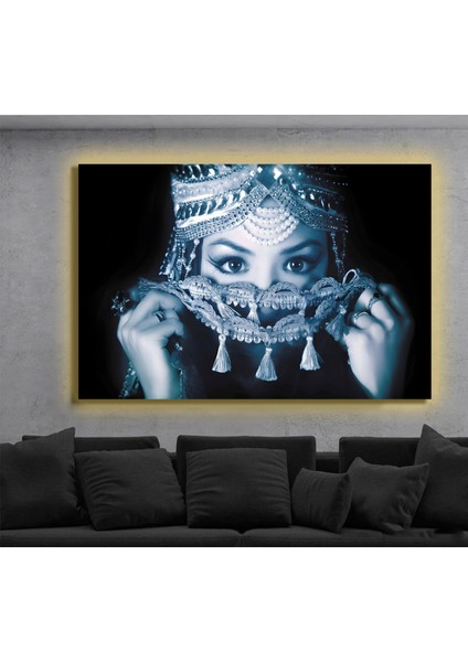 LED Işıklı Kanvas Tablo, 3D Dekoratif Baskılı Tablo Yapay Zeka Destekli Modern Tasarımlar 146