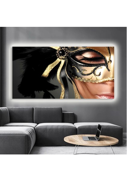 LED Işıklı Kanvas Tablo, 3D Dekoratif Baskılı Tablo Yapay Zeka Destekli Modern Tasarımlar 148