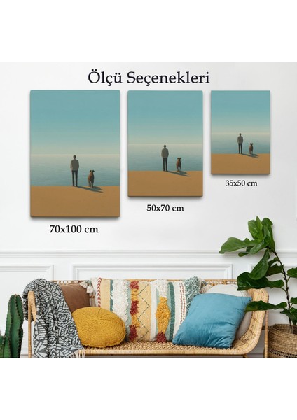 Sahilde Tefekkür Eden Adam TABLOSU-7509