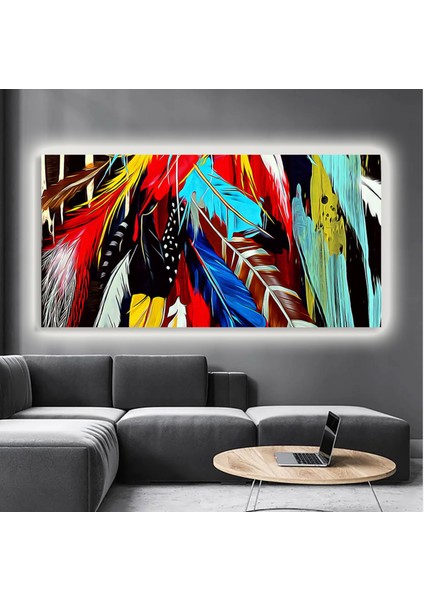 LED Işıklı Kanvas Tablo, 3D Dekoratif Baskılı Tablo Yapay Zeka Destekli Modern Tasarımlar 442