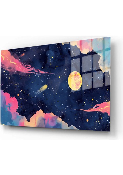 Sanatsal Yapayzeka, Creative Art, 3D Dekoratif Baskı Yatay Cam Tablo 391
