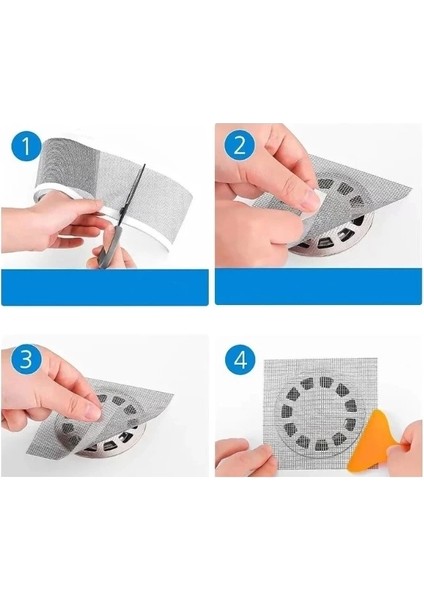 Pratik Çok Amaçlı Gider Süzgeci ve Sineklik Tamir Kiti 12 cm * 4 Metre
