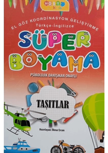 Hoby Kidss Süper Boyama- Taşıtlar