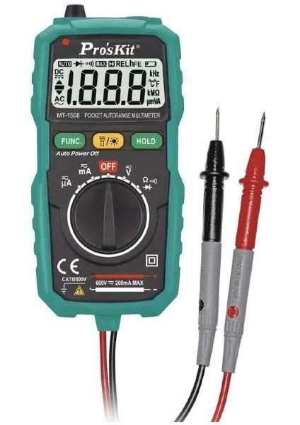 MT-1508 Cep Tipi Multimetre Ölçü Aleti