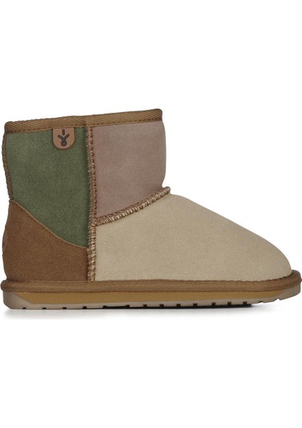 Wallaby Mini Patchwork Bot Kahverengi