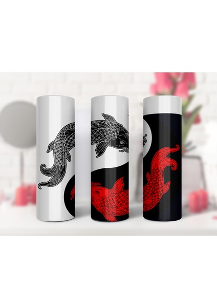 Yıng Yang Özel Tasarım Sıcaklık Göstergeli Dijital Led Paslanmaz Çelik Termos 450 Ml fiyatları