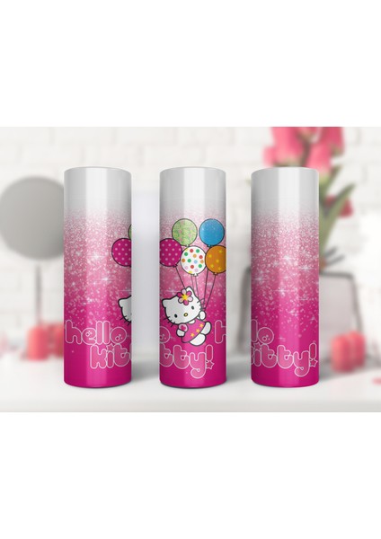 Hello Kity Özel Tasarım Sıcaklık Göstergeli Dijital Led Paslanmaz Çelik Termos 450 Ml