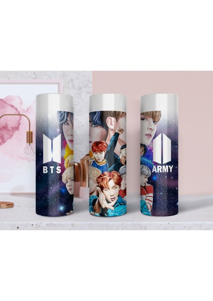 Kpop Bts Özel Tasarım Sıcaklık Göstergeli Dijital Led Paslanmaz Çelik Termos 450 Ml fiyatları