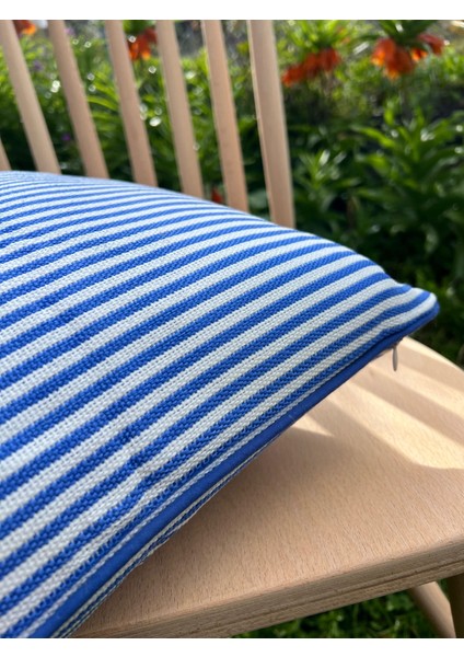Çizgili Biyeli Outdoor Kırlent Kılıfı modelleri