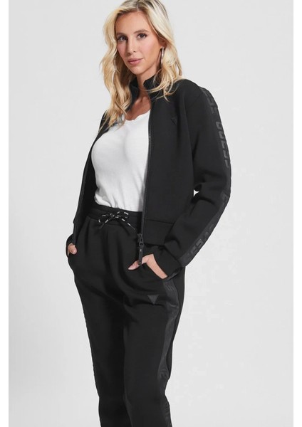 Kadın New Allie Aktif Scuba Sweatshirt - Siyah