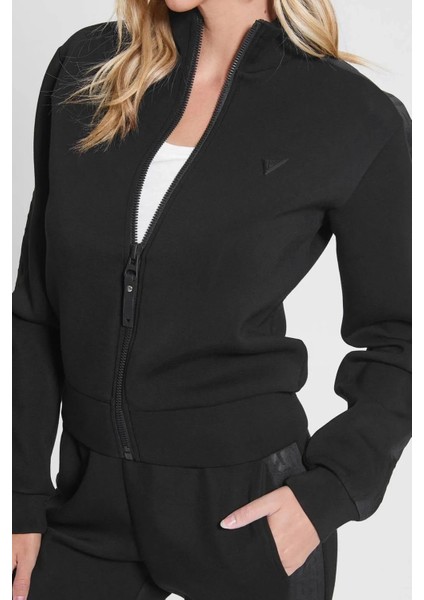 Kadın New Allie Aktif Scuba Sweatshirt - Siyah fırsatları