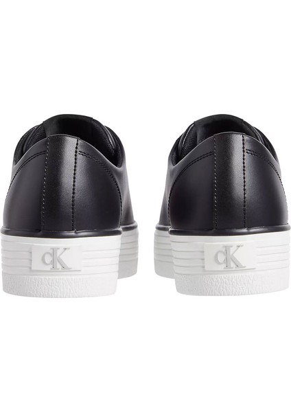 Kadın Bold Vulc Flatf Low Sneaker Ayakkabı - Siyah / Beyaz