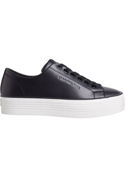 Kadın Bold Vulc Flatf Low Sneaker Ayakkabı - Siyah / Beyaz