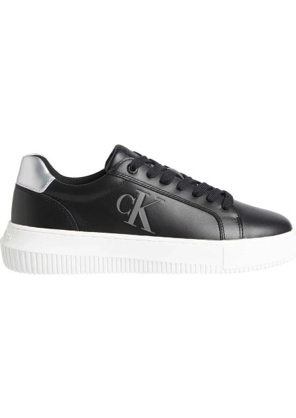 Kadın Chunky Cupsole Laceup Lth Sneaker Ayakkabı - Siyah