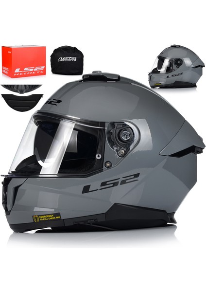 Stream 2 Nardo Gri Full Face Motosiklet Kaskı