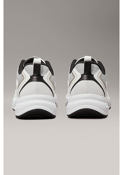 Erkek Retro Tenis Sneaker - Beyaz
