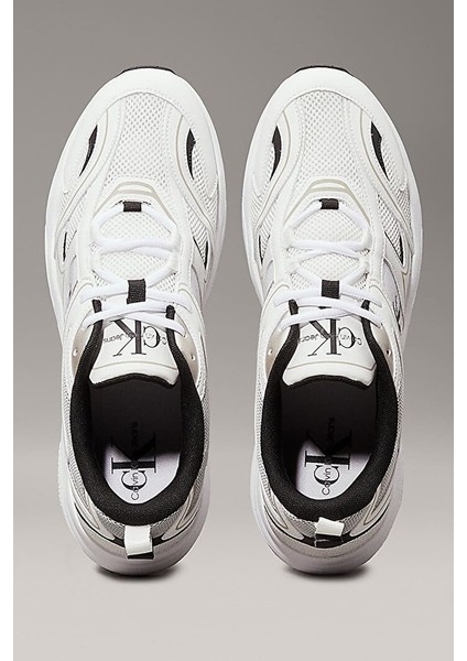 Erkek Retro Tenis Sneaker - Beyaz
