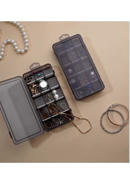 Büro Ev Ofis Takı Düzeni Için 15HAZNE Çıkarılır Bölme Yüzük Küpe Kolye Kutusu fiyatları