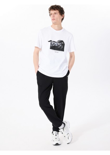 Relaxed Siyah Erkek Eşofman Altı M5SM-EA1152