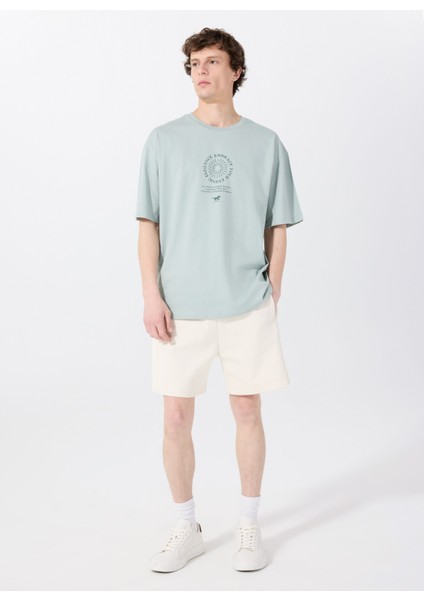 Bisiklet Yaka Baskılı Yeşil Erkek T-Shirt M5SM-TST1436 fiyatları