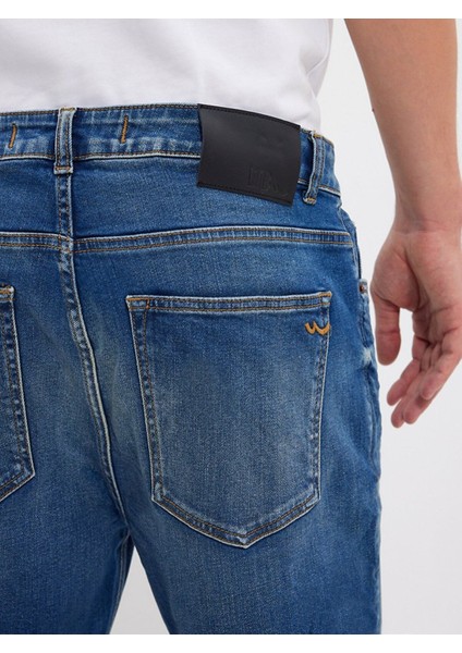 Erkek Alessıo Dar Paça Orta Bel Jean Pantolon indirimleri