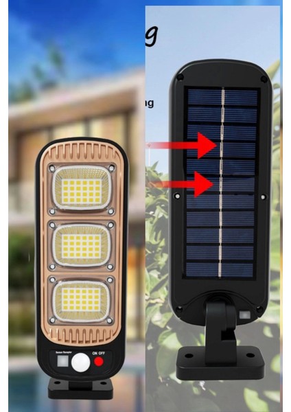 Sensörlü Güneş Enerjisi Ile Şarj Olabilen Duvara Monte Solar Aydınlatma GL-84069