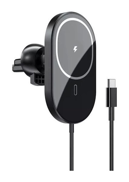 ® 15W Mıknatıslı Takılabilen Hızlı Şarj Tüm Cihaz ve Araçlara Uyumlu Araç Içi Şarj Cihazı