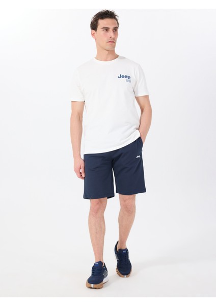 Lacivert Erkek Basic Düz Sweat Şort J5SM-SHT7252