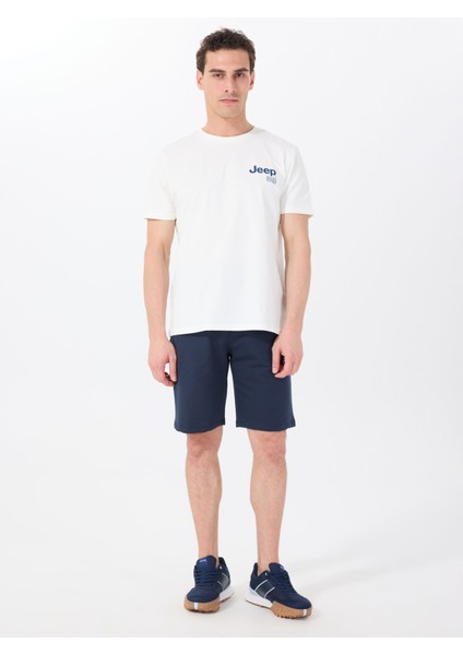 Lacivert Erkek Basic Düz Sweat Şort J5SM-SHT7252