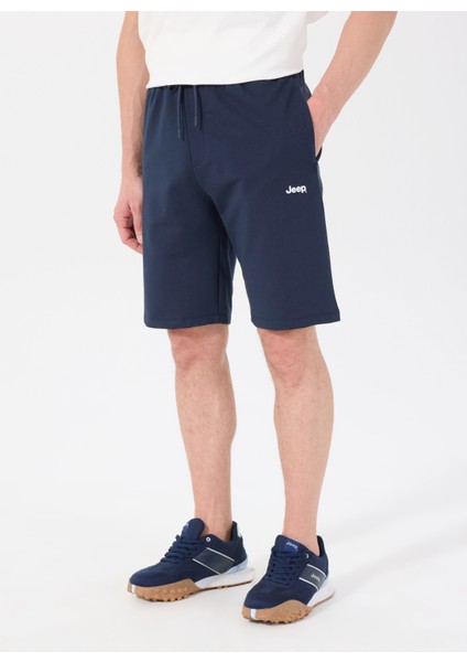 Lacivert Erkek Basic Düz Sweat Şort J5SM-SHT7252