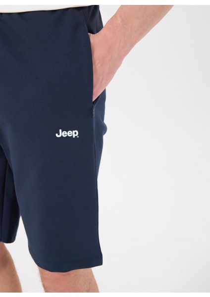 Lacivert Erkek Basic Düz Sweat Şort J5SM-SHT7252