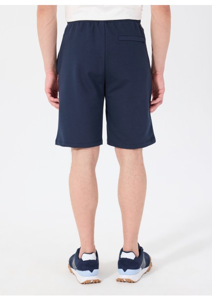 Lacivert Erkek Basic Düz Sweat Şort J5SM-SHT7252