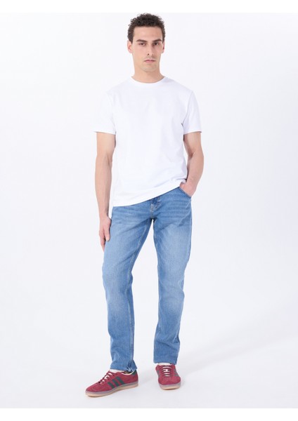 Orta Bel Slim Fit Indigo Erkek Denim Pantolon Mıchıgan Slım - 1174 fiyatları