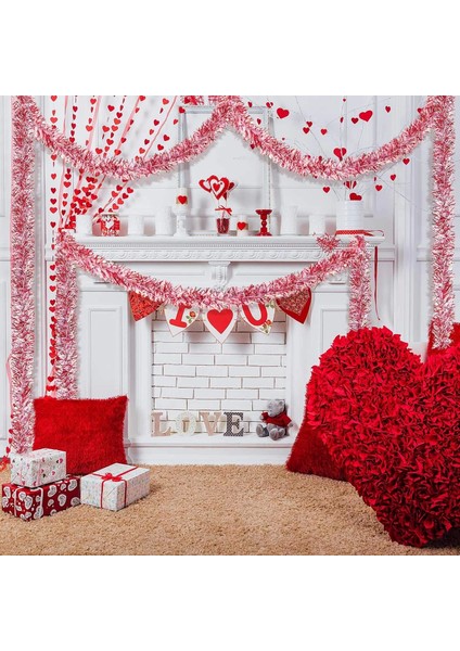 Parti Için Sim Süs 2 Metre Uzunluk 8 cm Genişlik Pembe Renk Ithal (4887)