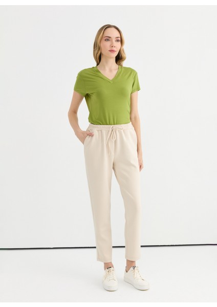 Normal Bel Standart Taş Kadın Pantolon 25YSL5368